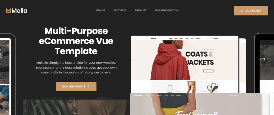 Molla -  VueJS eCommerce Template