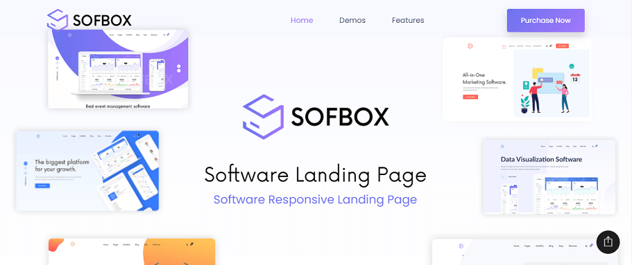 Sofbox - Vue JS Software Landing Page