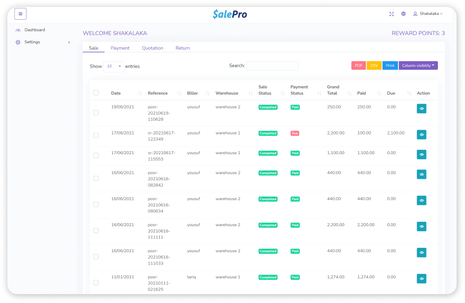 SalePro - Inventory Management System with POS