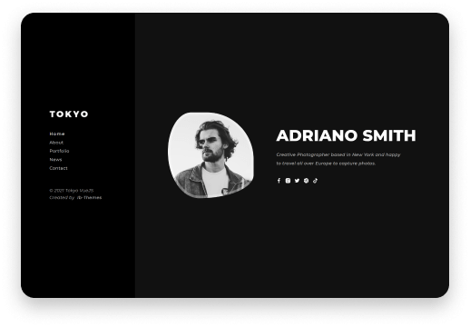 Tokyo Personal Portfolio Vue JS Template