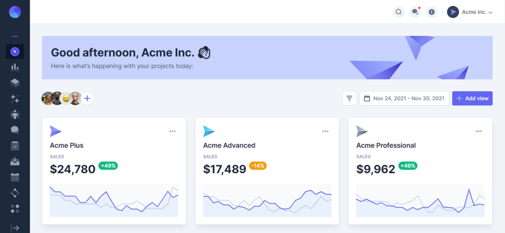 mosaic lite - tailwindcss template