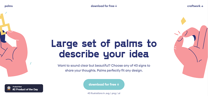 Palms Largest Set of Palms to describe Your Ideas