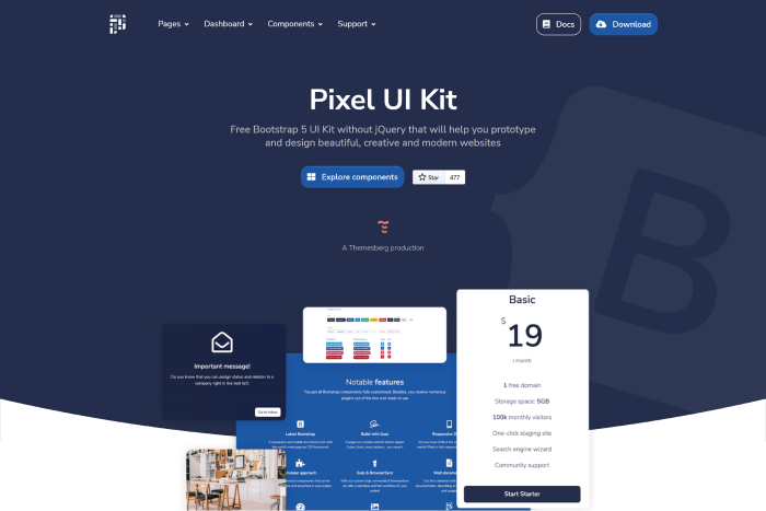 pixel Bootstrap 5 ui kit