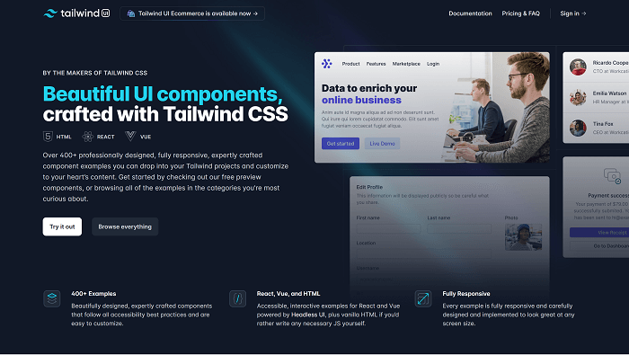 Tailwind UI - Tailwind CSS UI KIt