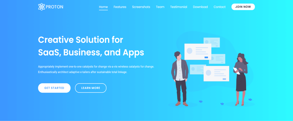 Proton – Startup, Agency, SaaS & WebApp Template