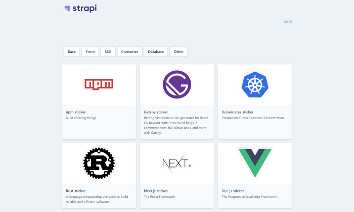 Strapi Starter Next.js E-commerce