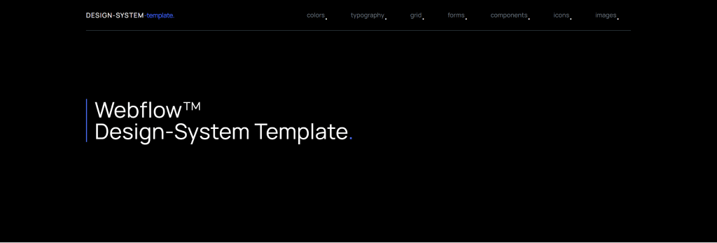 Webflow Design System Template