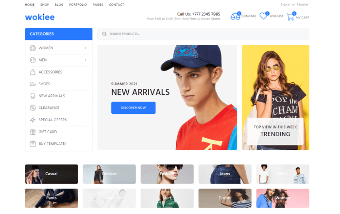 Wokiee - Multipurpose React eCommerce Template