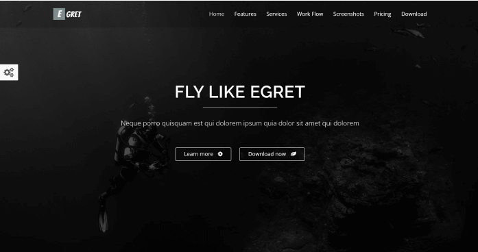 EGRET - HTML5 Website Template