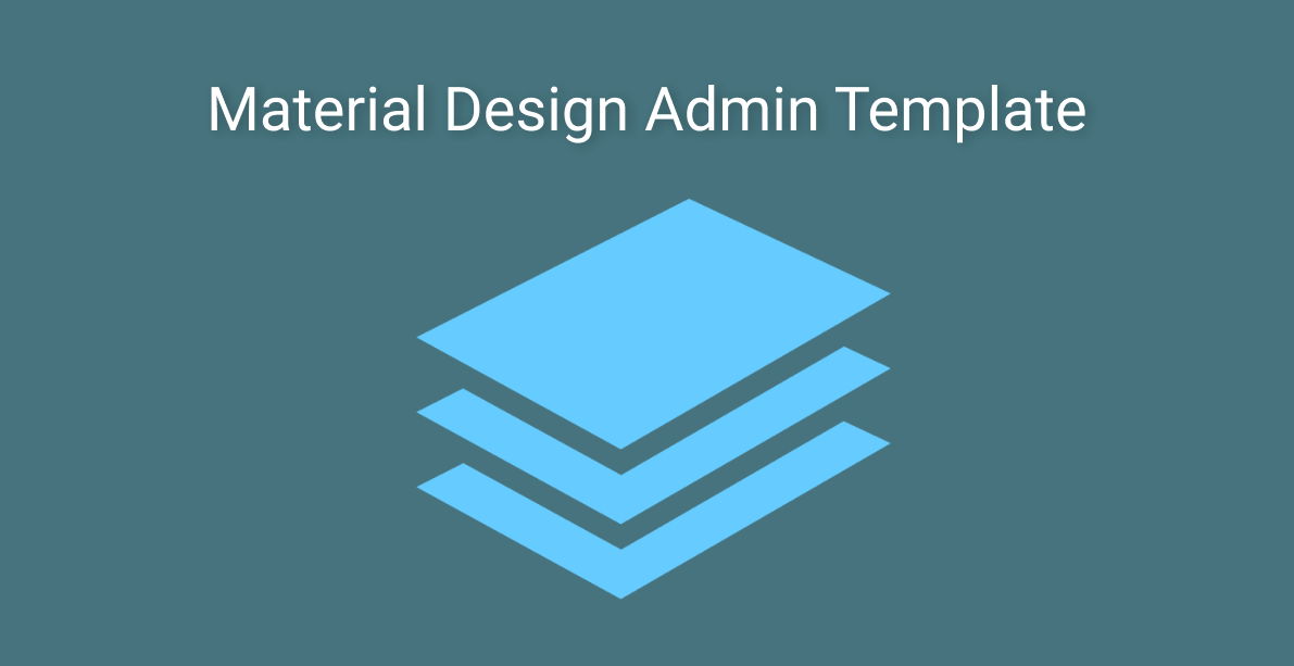 material design admin template