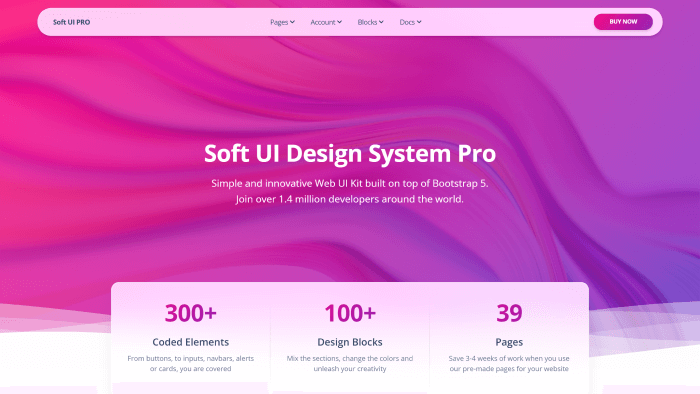 soft ui design system pro