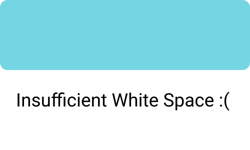 Insufficient White Space - Web Design Mistake