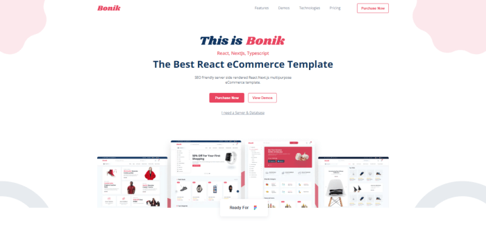 Bonik React Next JS Multipurpose eCommerce Template 