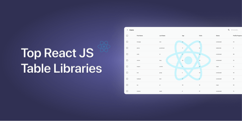 Top 10 Reactjs Table Libraries In 2022 - Ui-Lib'S Blog