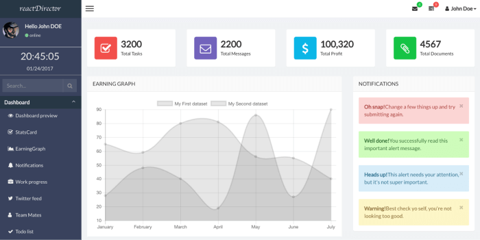 ReactJS Director Admin