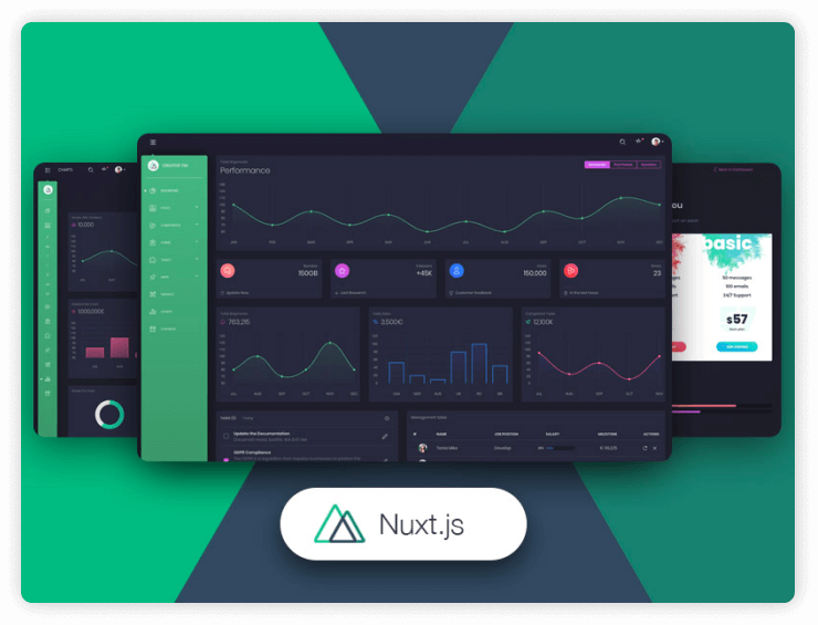 Nuxt Black Dashboard Pro