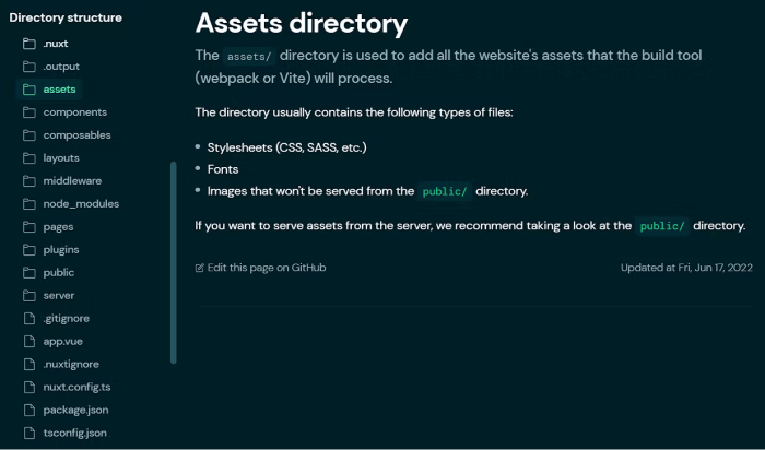 directory structure nuxt 3 release candidate