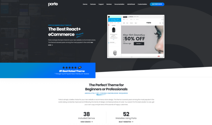 Porto React eCommerce Template