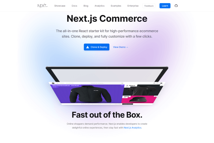 nextjs commerce for ecommerce project