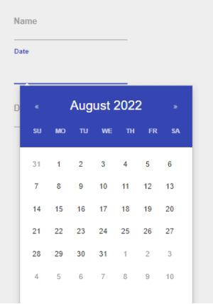 Bootstrap Datepicker Material Look with Material Input