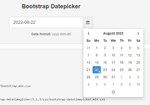 Bootstrap Datepicker by Sreekanth