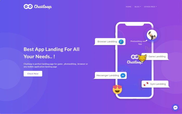 Chatloop - Angular 14 App Landing Page