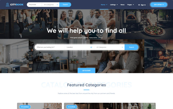 Citybook - Directory & Listing Template