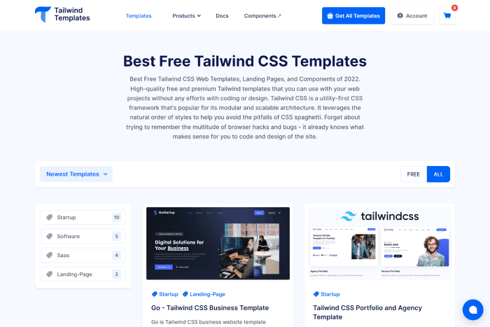 Tailwind Templates