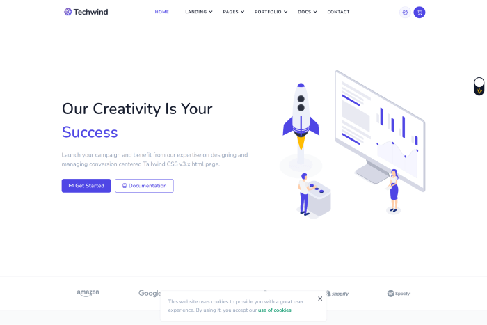 Techwind Tailwind CSS Mutipurpose Landing Page Template