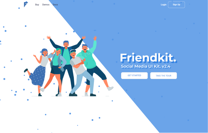Friendkit - Social Media UI Kit