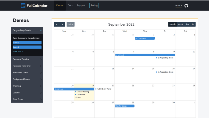 15  Best JavaScript Calendar Libraries Plugins in 2022 UI Lib s Blog