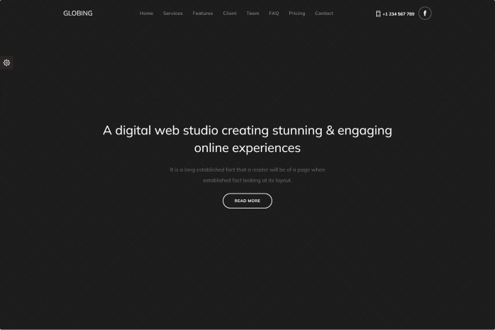 Globing - Svelte Landing Page Template