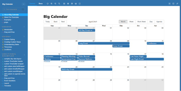 React Big Calendar 