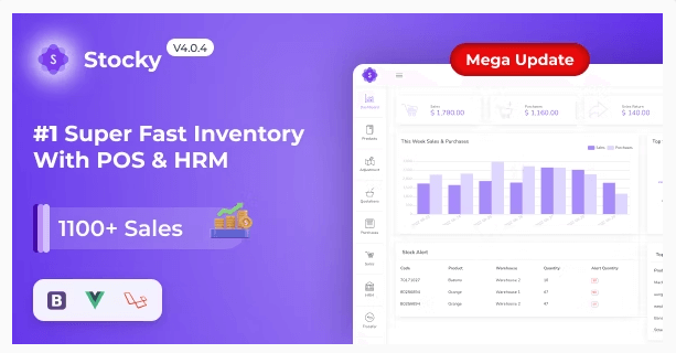 Stocky - Inventory Management with POS System & HRM
